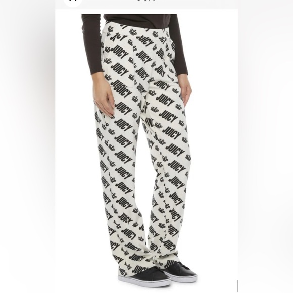 Juicy Couture Black/White Hoodie & Sweatpants Set, Large, New W Tags!! - Picture 5 of 7